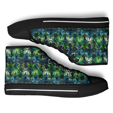 Chokefish™ Urban Peak Retro High Tops-Cannabis-012-2